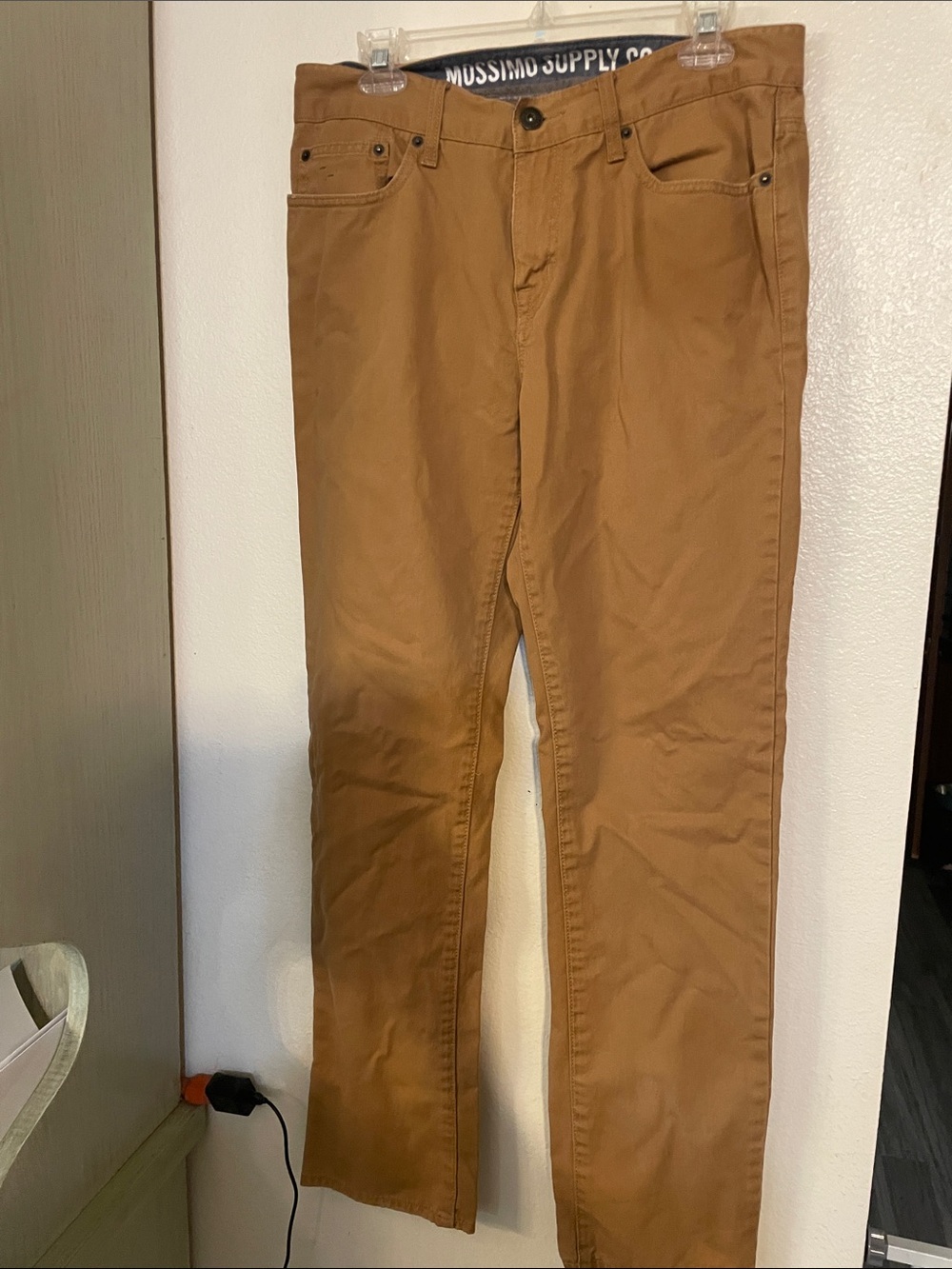 Mossimo Supply Co. Men's Brown Straight-Leg Chinos